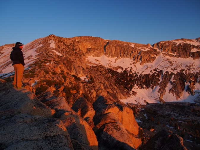 View on top of the 4th class ridge
